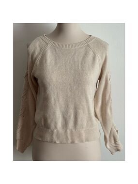 Women's Aéropostale Beige Crew Neck Sweater S